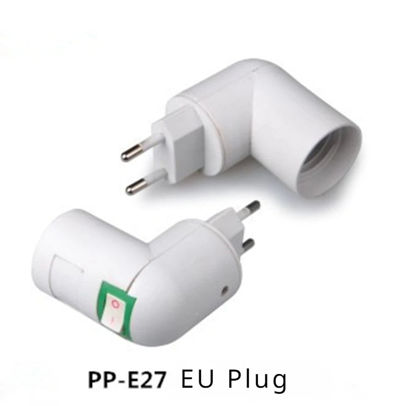 2pcs E27 to E27 3E27 4E27 E12 E17 IR Sense Rotatable AC Outlet Plug LED CFL Lamp Holder Converter Light Socket Bulb Base Adapter