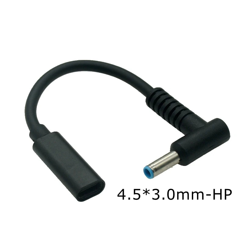 USB Type C USB C Laptop Charger Power Adapter Converter Female To 5.5*2.5 4.5*3.0 4.0*1.7mm 7.9 Dc PD Fast Charging Plug Jack