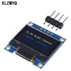 10pcs 0.96 Inch OLED Display Module I2C IIC SPI Serial 128X64 SSD1315 LCD 4Pin White/Blue/Yellow Blue For Arduino LED Display