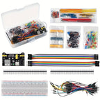 830/400/170 Points Breadboard Power Supply Kit with Jumper Wires, USB Cable, for Arduino Electronics Starter, STEM Learning, PC