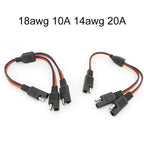solar panel 1 SAE to 2 SAE splitter head Power Extension Connector plug Cable battery Adapter Quick Connect Disconnect 10A 20A