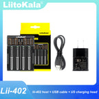 Liitokala Lii-402 Battery Charger for 18650 26650 16340 25500 14500 1.2V 3.7V 3.2V 3.85V AA/AAA NiMH Battery