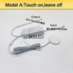 Wardrobe sensor switch, cabinet touch switch, intelligent sensor AC110V-220V, can penetrate wood, stone and glass materials