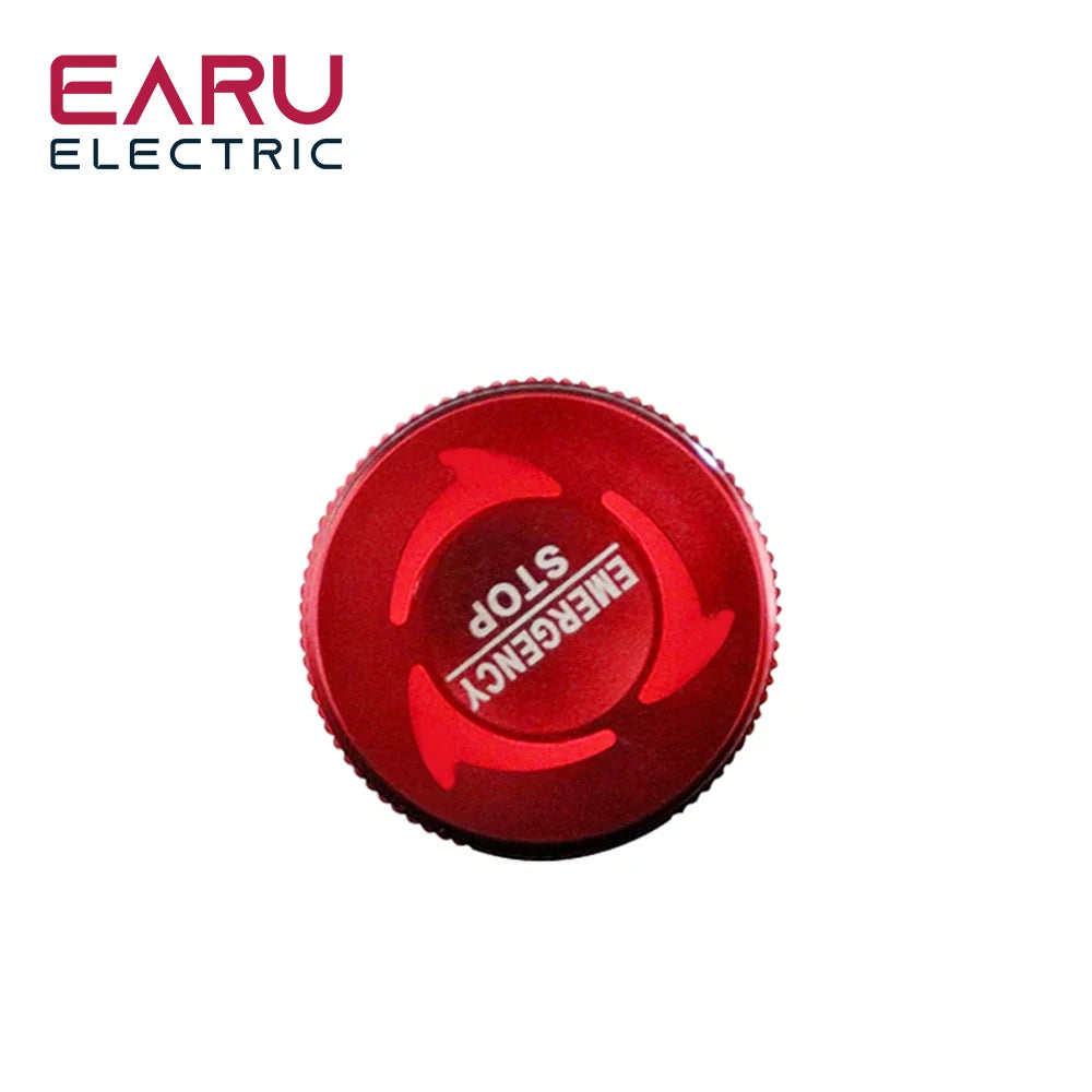 16/19/22MM Mushroom Metal Emergency Stop Push Button Switch Triple Dual Color RGB LED Light Rotary Power Switch 5V 12V 24V 220V