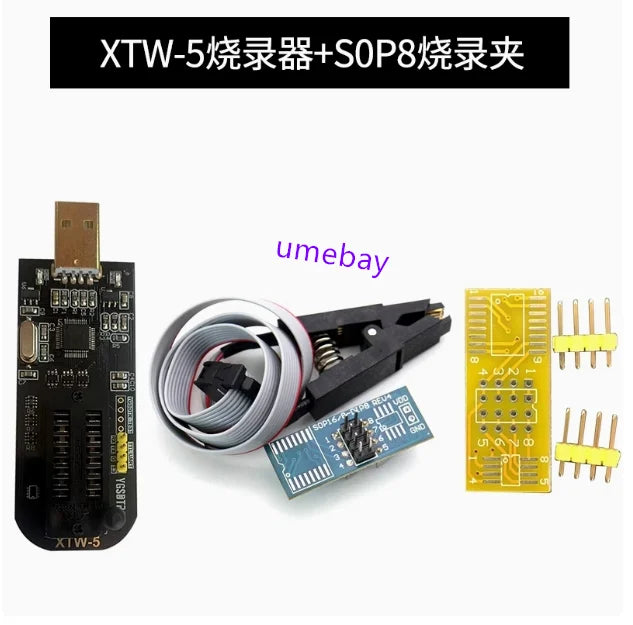 1pcs /  XTW-3 XTW-5 programmer USB motherboard BIOS SPI FLASH 24 25 read-write programmer