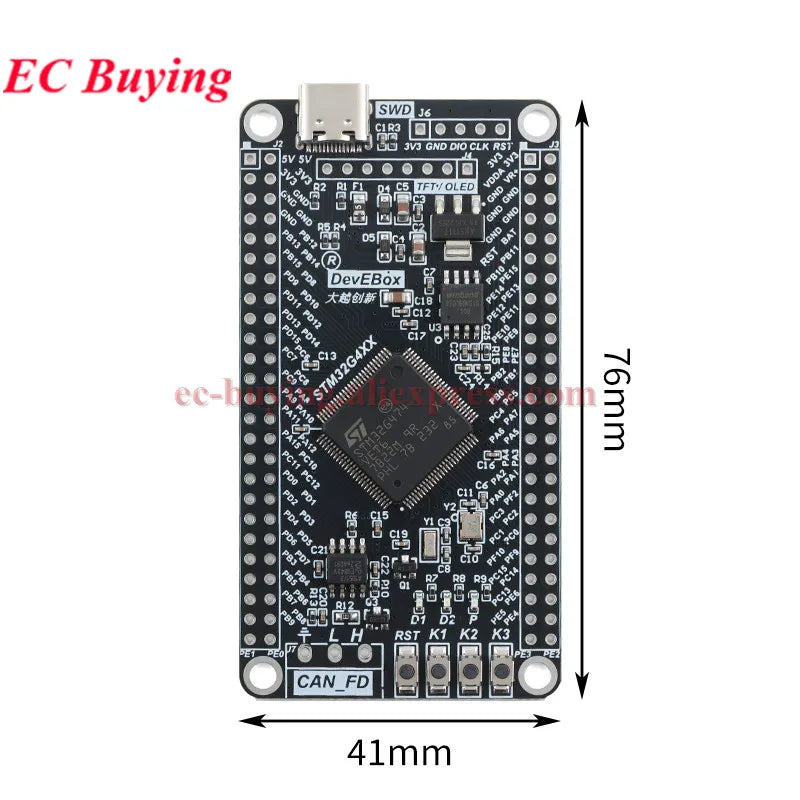 STM32G474VE Core Development Board STM32G474 STM32 Motor Driver Module ARM Cortex-M4 Chip MCU Flash 512KB 170MHz SRAM 128KB
