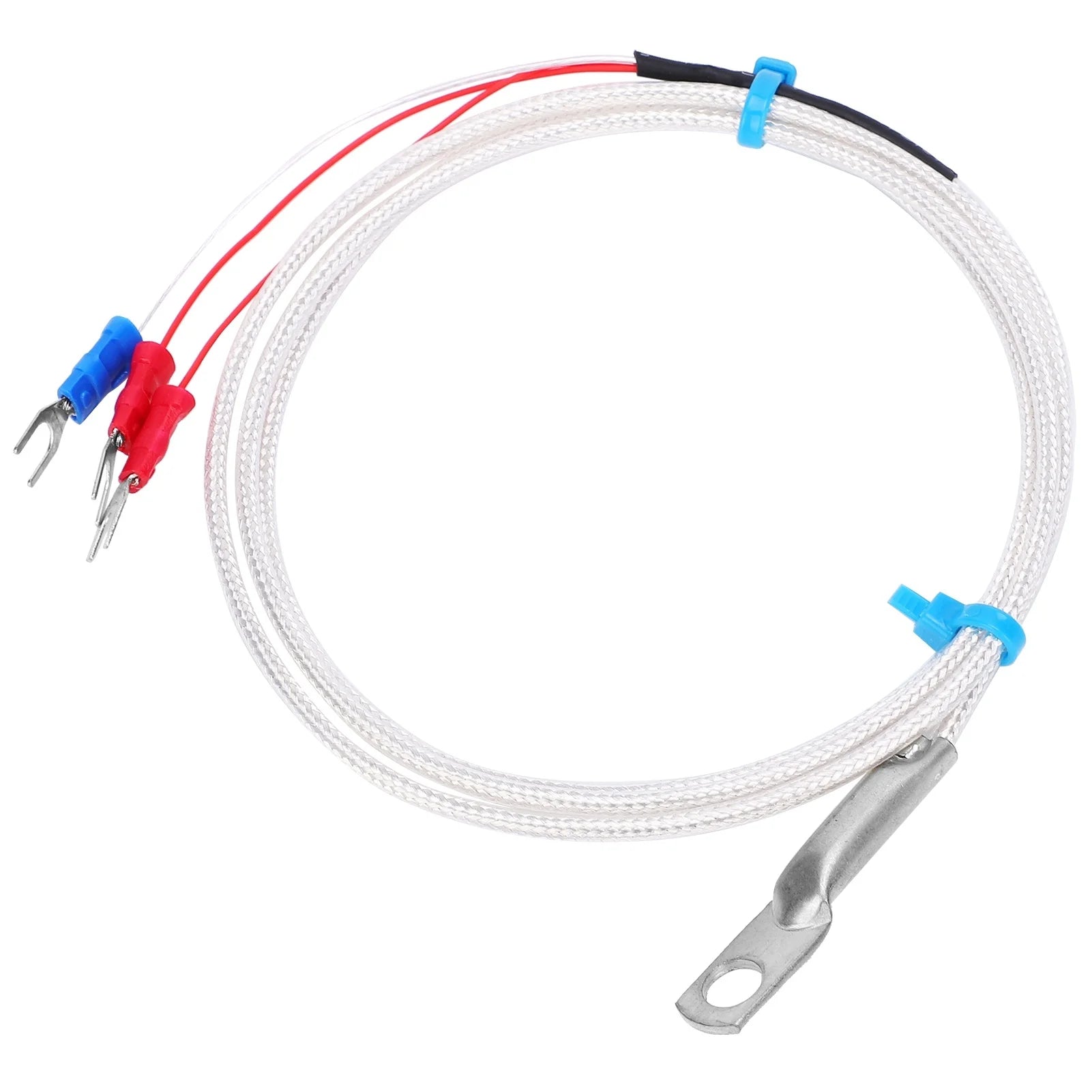 Temperature Sensor Probe PT100 Thermistor Temperature Measuring Probe Round Hole Patch Type5m