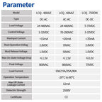 LCTC Solid State Relay DIN Installation DC-AC AC-AC DC-DC Single-Phase Relay With Radiator 10a15a25a40a SSR