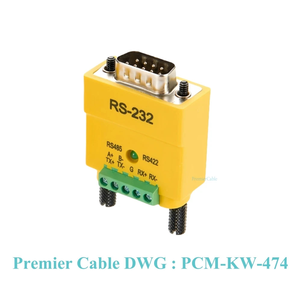 DB9 Male RS232 to RS485 RS422 Adapter Converter D-Sub DB9 RS232 to RS485 RS422 Converter RS232 to RS422 Serial Port Converter