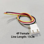 10PCS XH2.54mm 2P 3P 4P 5P 6P Male Female Plug Connector 2.54mm Pitch With 15cm Wire Cable Battery Charging Cable