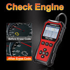 2026 KONNWEi KW340 Car CAN OBD2 EOBD Diagnostic Tool Engine Battery Test Read Fault Code Clear Real-Time Data O2 Inspection Tool