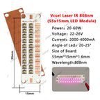 3535 Vcsel Laser High Power LED Chip IR Infrared 10W 20W 30W 50W 60W 80W 100W 850nm 940Nm 808nm 980nm 1064nm Sensing Monitoring