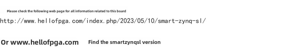 ZYNQ 7020 Minimum System FPGA XILINX ( Smart Zynq SL Original ) XC7Z020-CLG484 Development board