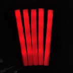 30Pcs RGB LED Glow Foam Stick Bulk Colorful LED Glow Sticks Cheer Tube Dark   Light Birthday Wedding Party Supplies