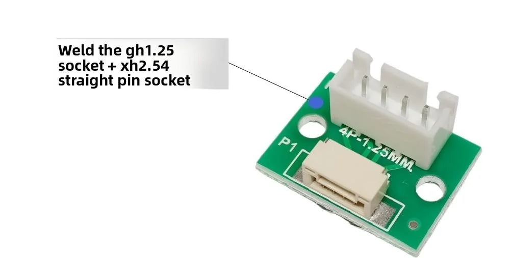 1/5PCS GH1.25 Adapter Plate 1.25 to 2.54MM Single Row, Welded GH1.25 Buckle Seat 4/6/8/10/12P