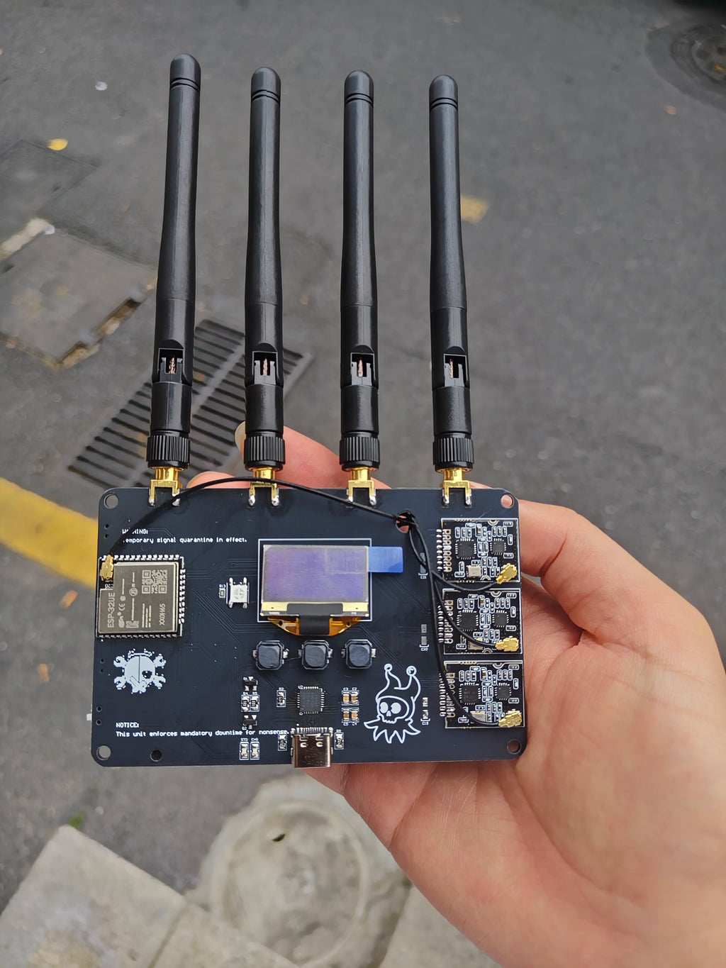 Finished NRF CLOWN V2.0 ESP32 Wireless Kit, 3 NRF24L01 BLE Bluetooth, with OLED