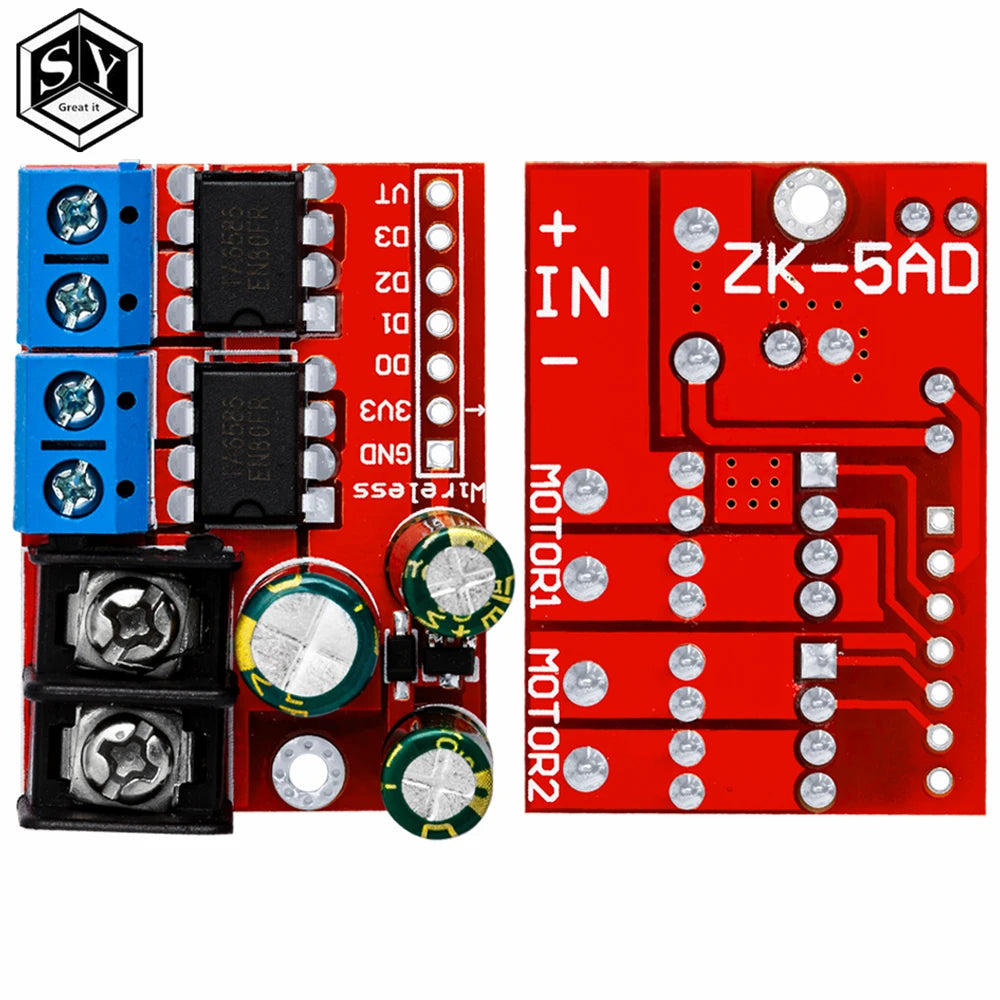 H Bridge Remote Control 5A 3V-14V Dual DC Motor Drive Module Voltage Reverse PWM Speed Regulation Double Super L298N 5AD