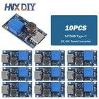 5/10pcs MT3608 DC-DC Step Up Converter Booster 3608 Type-C Power Supply Module Boost Step-up Board MAX output 28V 2A Micro USB