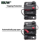 30A 40A 50A 60A 70A 80A 100A Circuit Breaker Fuse Reset 250A 300A 150A 200A 120A AMP Waterproof Boat Car Circuit Breaker