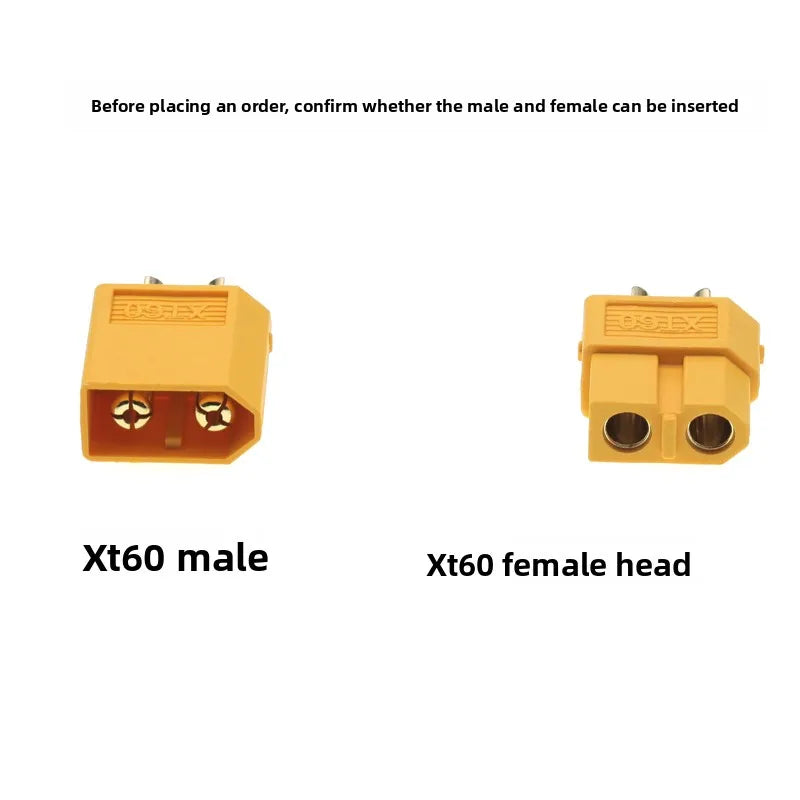 XT60 Parallel Battery Connector 3-Way 12AWG Silicone Wire Male/Female Dual Extension Y Splitter 100mm for Battery Charger Motor