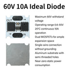 Ideal Diode Module 100V/30A 60V/10A Anti-Backflow Mini Rectifier Board Anti-reverse Ultra-Low Power Industrial Power Protection