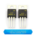 10Pcs LM7805CT CJ78M05 LM317BTG LM7905CT LM317T L7812CV LM317AT L7915CV TO220 L7805CD2T Voltage Regulator IC 5V 1.5A TO-220