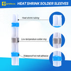 50-500Pcs Waterproof Heat Shrink Butt Connectors Solder Seal Wire Cable Terminals Electrical Splice Kit for Automotive Marine