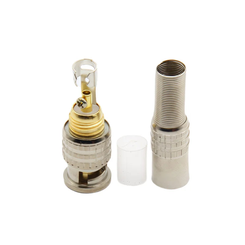 2/5/10PCS BNC Solderless Connector Q9 HD Video Oscilloscope Male Plug Welding Free 75-5 Ohm Monitoring Cable Connectors