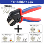 Mini Pliers YM-58BS Tools For XH2.54/DuPont2.54/2.8/4.8/6.3/Non-Insulated/Ferrule Tube Terminals Ratchet Wire Crimping Sets