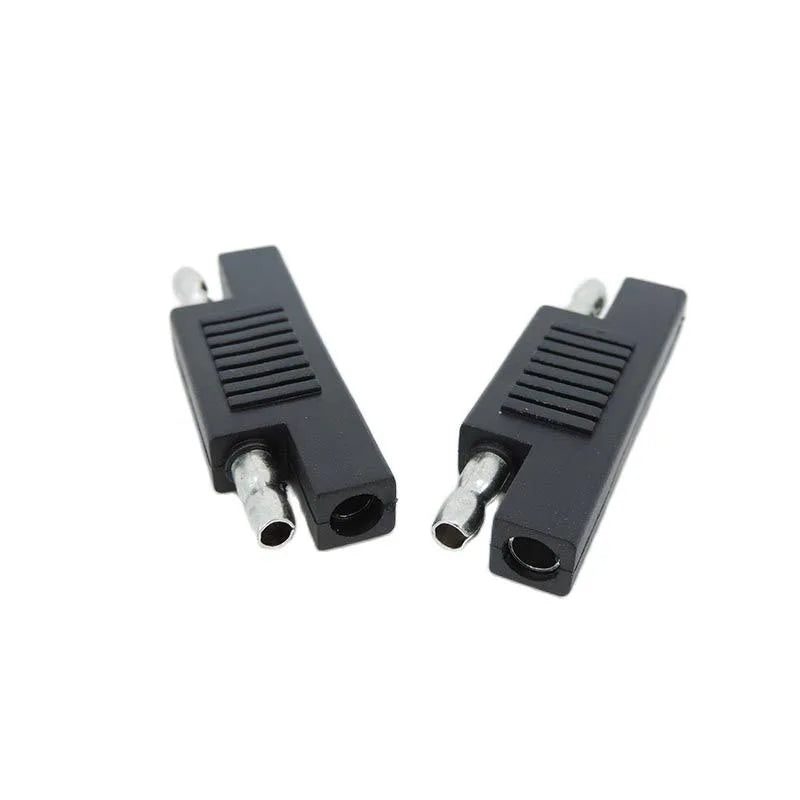 1pcs 5pcs 12/24V Solar Panel SAE male head Polarity Reverse Adapter Connector Battery Power Charger For Quick Disconnect Cable