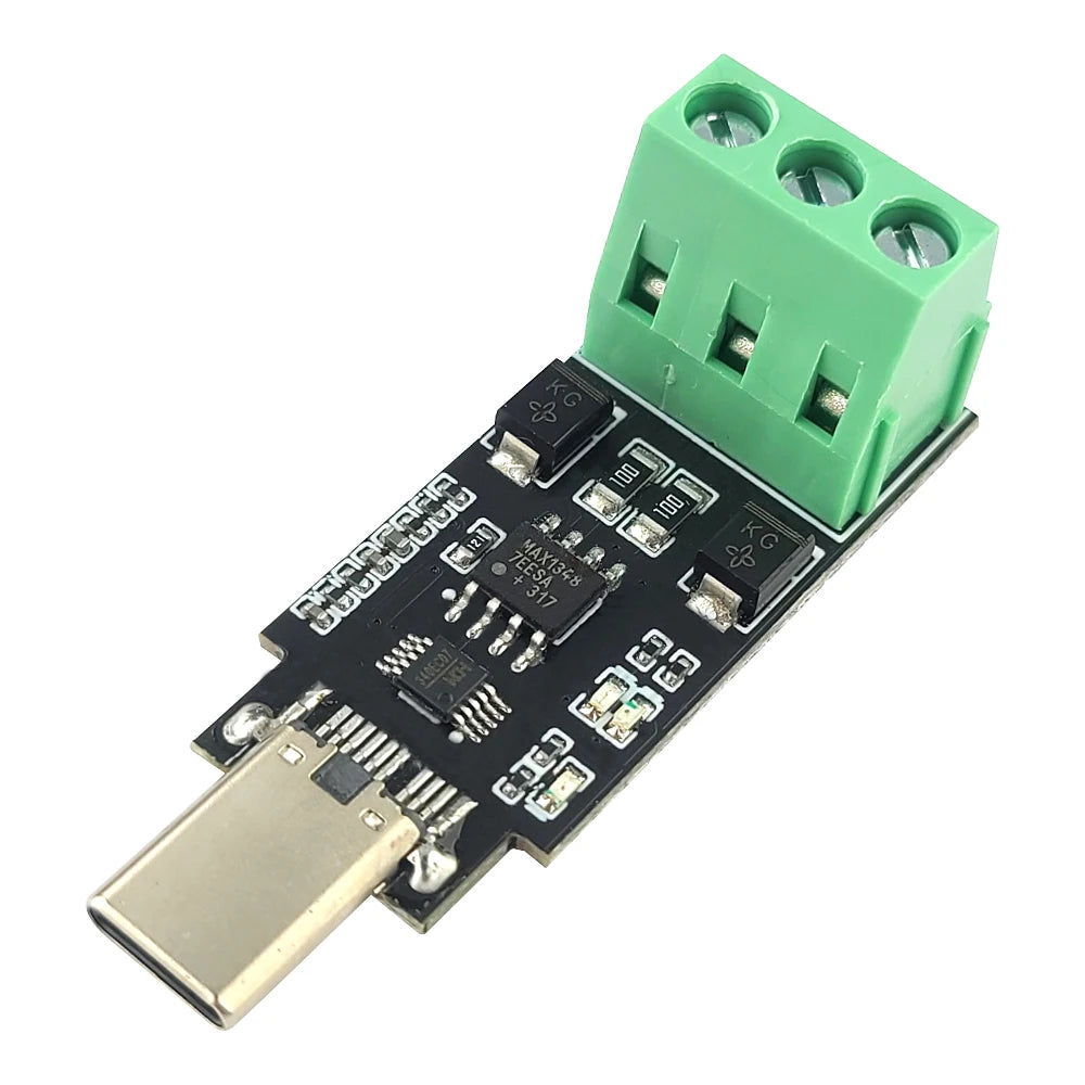 Type-C to RS485 Conversion Module for Android Serial OTG USB Type C to 485 Converter Modules 600W Protection 3PIN