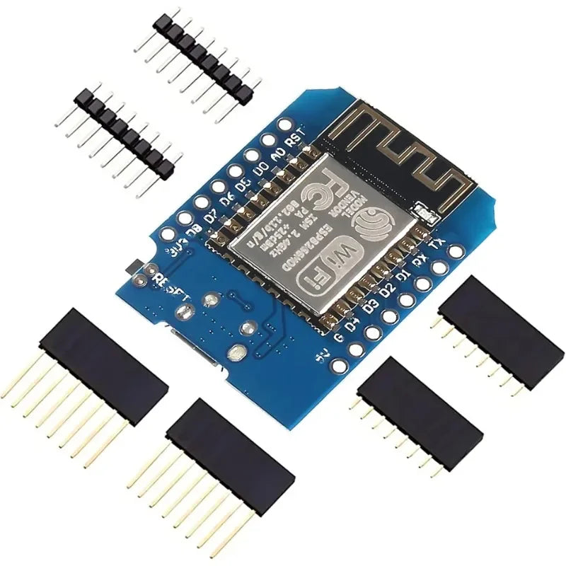 ESP8266 NodeMCU D1 Mini WiFi Dev Board Type-C CH340C 4MB Flash Compatible with Arduino IDE for IoT Smart Home Power Bank Wemos