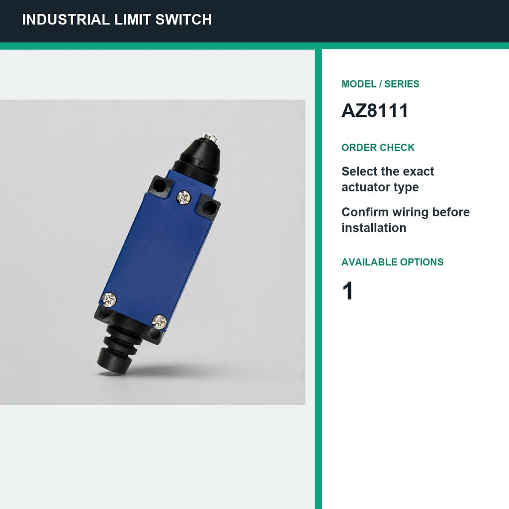 TEZUO AZ8111 IP65 Limit Switch Micro Travel Switch for Industrial Automation