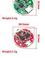 Micro USB & Type-C Dual Interface Side Press Flashlight Driver Board 3-Speed Dimming Constant Current Circuit Board