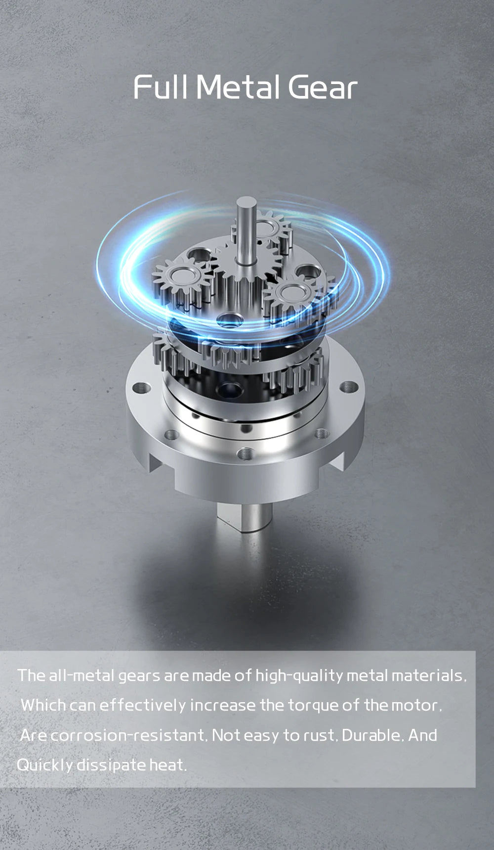 Planetary Reduction Motor 42GP-775 High Torque 12V/24V Can Rotate Forward and Reverse 8PRM~1600PRM, Maximum Torque 253KG.CM