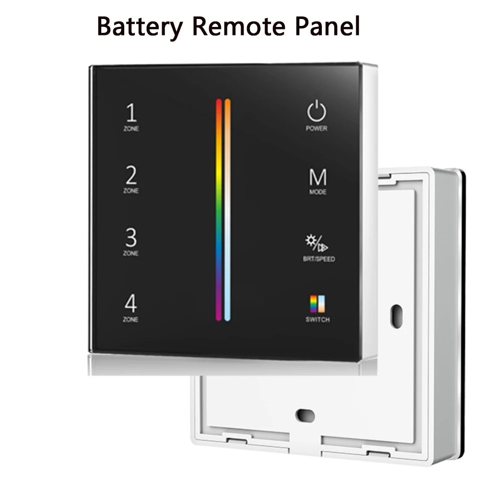 COB RGBCCT LED Strip 6Pin 840leds/m DC24V Light WT5 Wifi  WZ5 Zigbee 5 in 1 LED Controller 2.4G RF Remote Work With Alexa Google