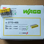 Original WAGO 2773‑402‑403‑404‑405‑406‑408 PUSH‑WIRE Splicing Connector 0.5‑4mm² 32A 450V Transparent Push‑in Wire Terminal Bloc