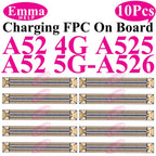 10Pcs USB Charger Charging Port FPC Connector For Samsung Galaxy A12 A22 A32 A52 A72 A02 A03 A13 A23 A33 A53 A73 Plug On Board
