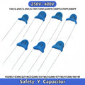 20PCS Safety Y Capacitor X1 Y1 250V AC 400V 220P 332 470PF 680PF 1NF 2.2NF 3.3 4.7NF 10NF 0.0047UF 470P 102 103M 471 222 472 221