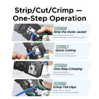 UGREEN RJ45 Crimper Tools Crimping Pliers for CAT5/6/7/8 8P/6P Ethernet Lan Cable Network Cutter Stripper Plier Multifuntion