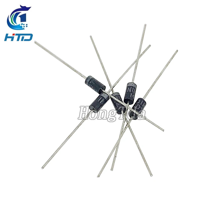 100PCS 1N4001 1N4004 1N4007 FR107 UF4007 DO-41 1A1000V IN4007 DIP Rectifier Diode