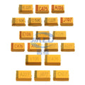 10PCS A B C D Case Tantalum Capacitor 6.3v 10v 16v 25v 35v 104 105 106 107 157 224 225 226 227 336 337 475 476 686 1uF 10uF 22uF