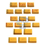 10PCS A B C D Case Tantalum Capacitor 6.3v 10v 16v 25v 35v 104 105 106 107 157 224 225 226 227 336 337 475 476 686 1uF 10uF 22uF