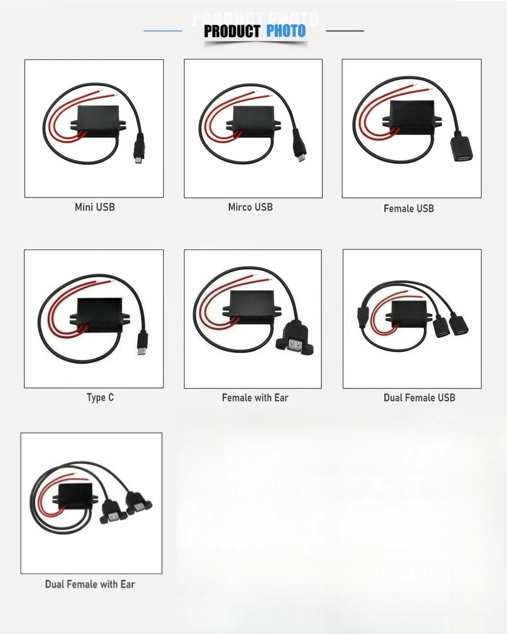 12V 24V 36V 48V 60V 72V 80V to 5V 3A 8-85V to 5V DC Step Down USB Converter With Car Charger Power Supply Output Waterproof