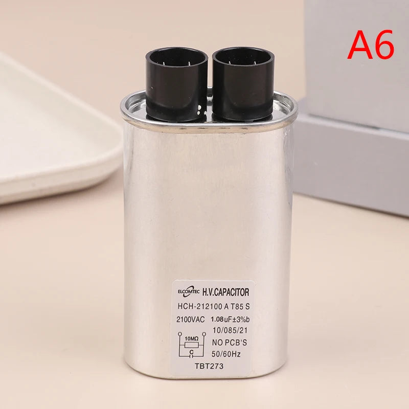 1Pc For Microwave Oven Capacitor Parts 0.85uF / 0.9uF / 0.95uF / 1.0uF / 1.05uF / 1.08uF Microwave Oven High Voltage Capacitor