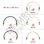 SMA Male to SMA Male Plug Jack RF Connector Pigtail Extension Cable RG174 RG178 RG316 RG58 RG142