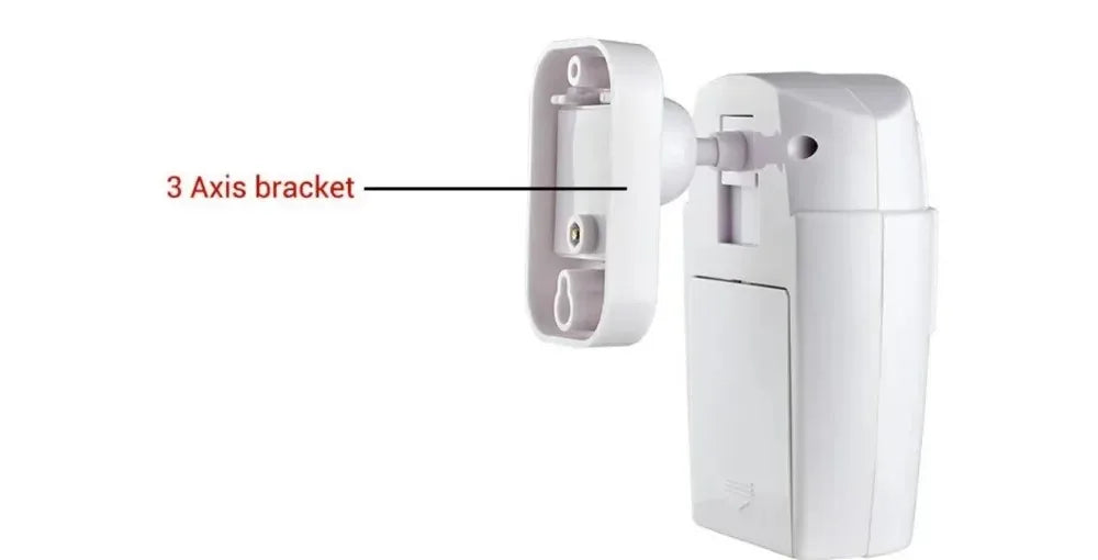Wireless Garage Security Alarm Dual Remote Control Infrared Motion Sensor Detector for Home Burglar Alert Outdoor Shed