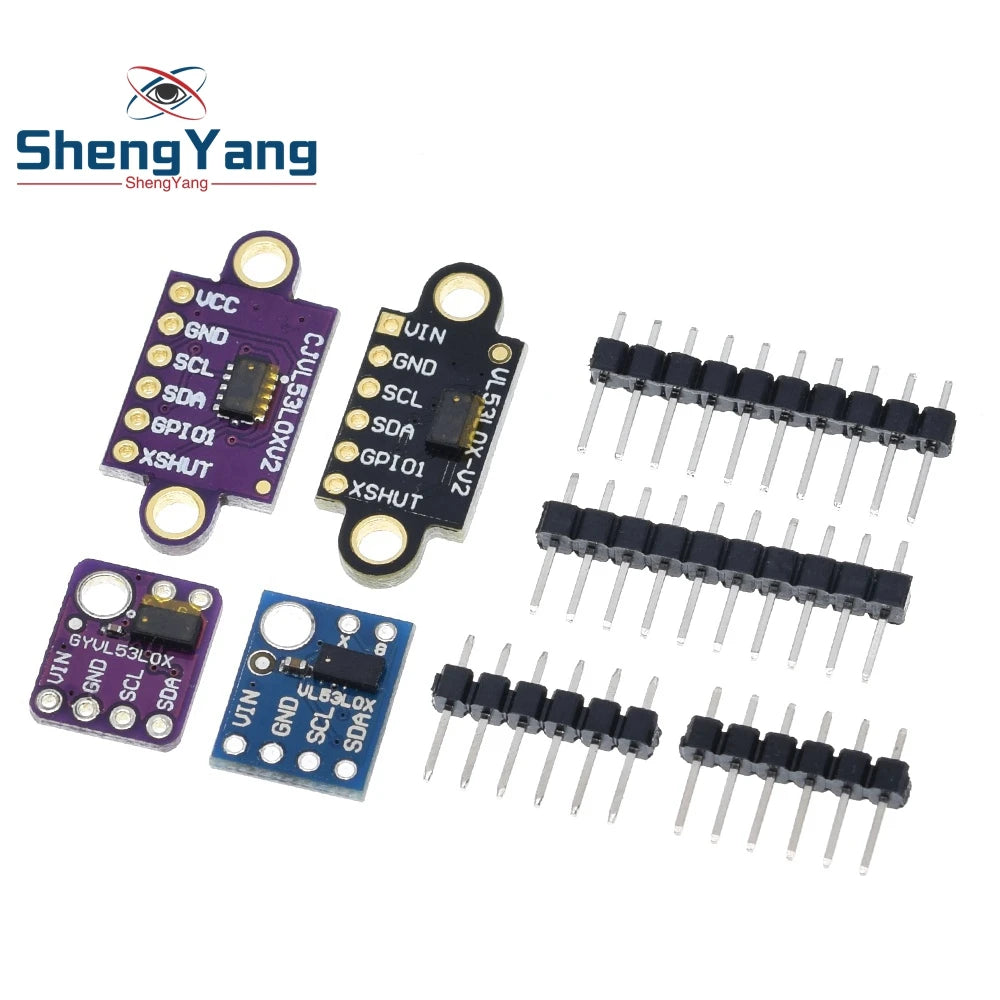 1/5PCS VL53L0X Time-of-Flight (ToF) Laser Ranging Sensor Breakout 940nm GY-VL53L0XV2 Laser Distance Module I2C IIC 3.3V/5V