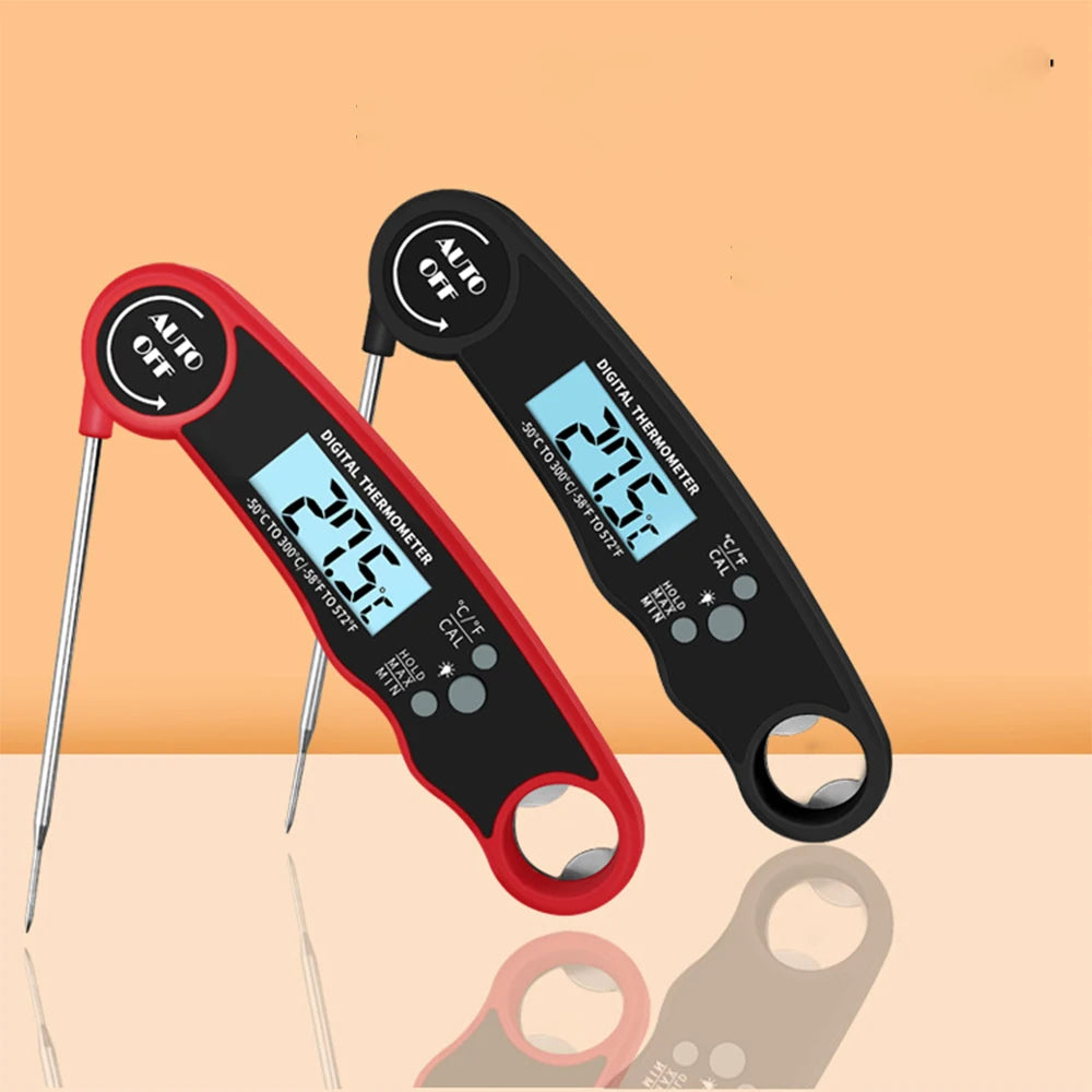 Meat Thermometer Digital – Instant Read Food Thermometer for Grilling, BBQ, Air Fryer, Smoker, Kitchen Gadgets, BBQ Essentials
