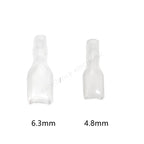 20Sets 6.3mm / 4.8mm Against Crimp Terminal Splice Male Female 2 in 1 Spade Connector Terminal With Case for 0.3-2.5mm2 Cable